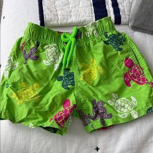 Vilebrequin Turtle Print Kids Swim Shorts